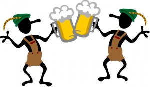 Oktoberfest beer drinkers